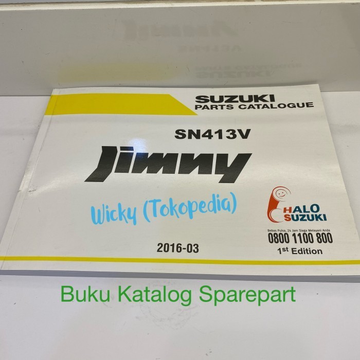

Buku Katalog Sparepart Suzuki Jimny Jb43 2017 Original Sgp