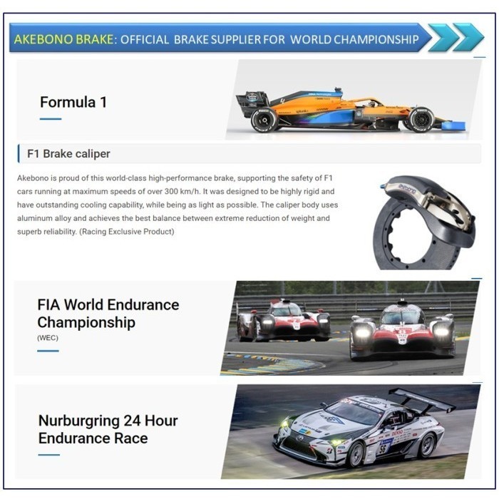 Kampas Rem Depan Akebono Swift