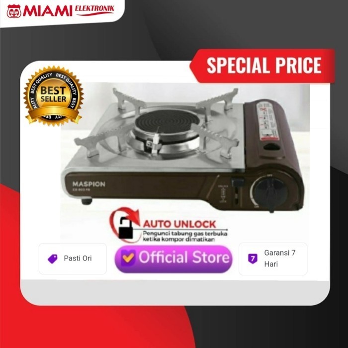 Kompor Gas Portable Maspion Ex803Fr / Kompor Portable Maspion Ex 803Fr