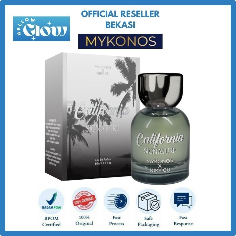 [BEST DEAL] [FREE TESTER] MYKONOS X Niky Cu California EDP 50 ML dan 100 ML