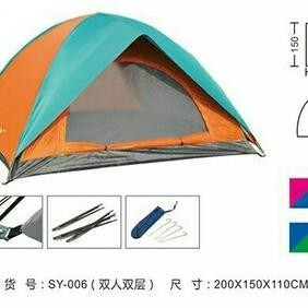 Tenda dome, tenda Pramuka, tenda camping, bnix 006, double layer kap 2