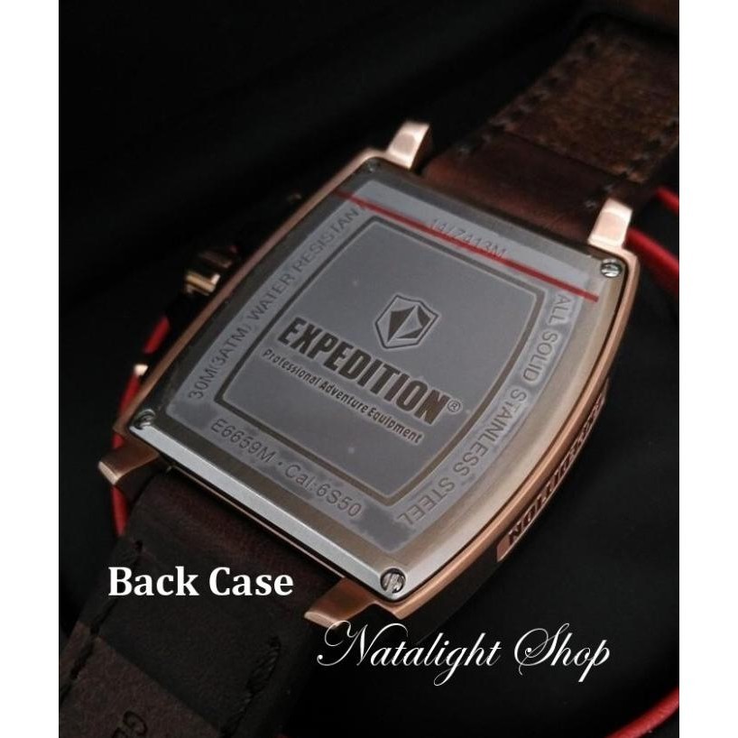 JAM TANGAN EXPEDITION 6659 COKELAT ROSEGOLD ORIGINAL