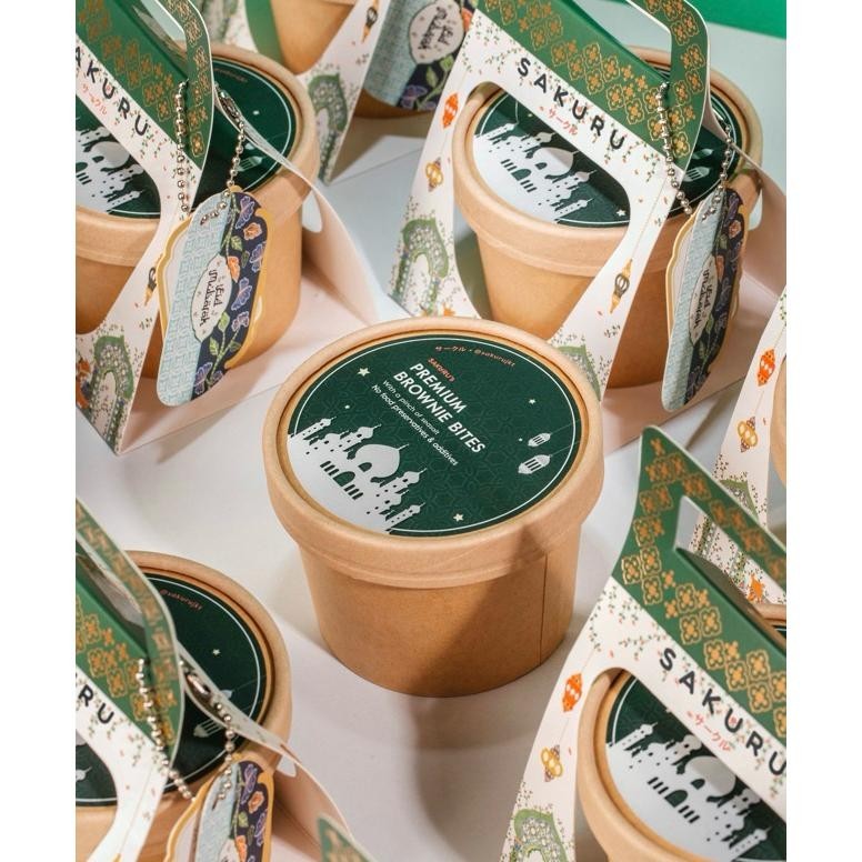 

CR - [SAKURUJKT] (NEW!) Premium Brownie Bites (Eid Mubarak / Idul Fitri / Lebaran / Birthday / Hampers) TERLARIS