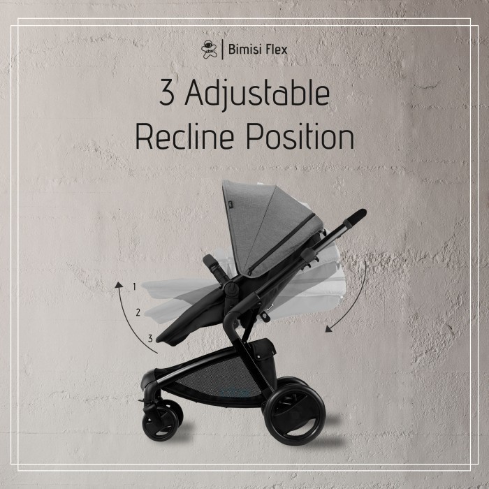 Cbx Stroller Bimisi Flex Rba Grey 518002215 Termurah Terlaris Promo