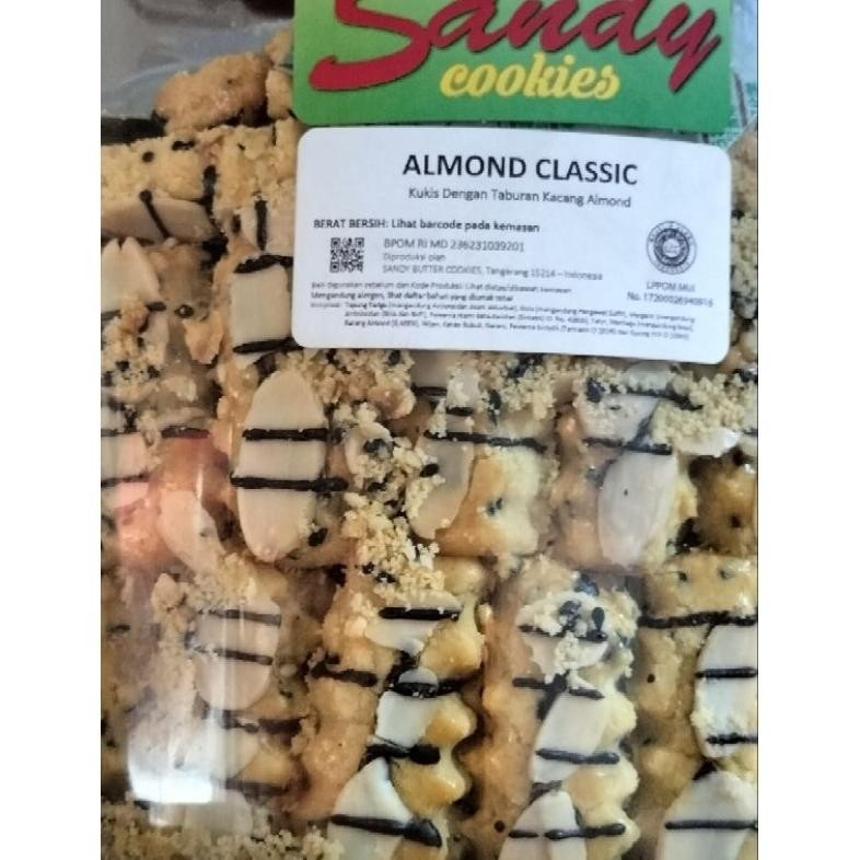 Termurah Sandy Cookies Almond Classic  Isi 500Gram