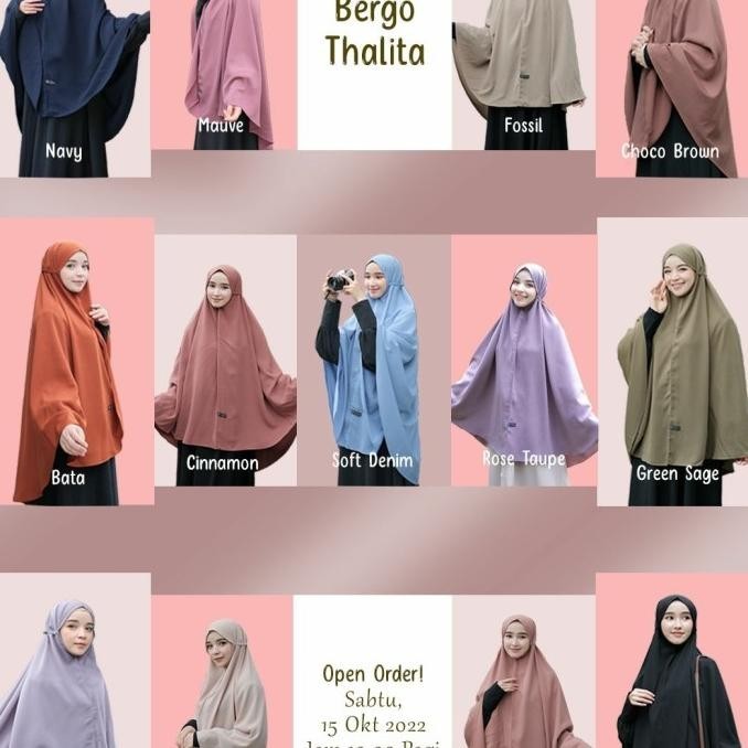 Bergo Thalita Talita Khimar Tali Ori By Azda