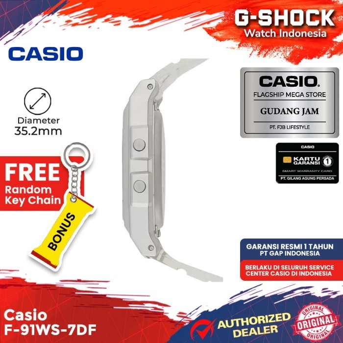Casio General F-91Ws-7Df F-91Ws F-91 F91Ws F 91Ws Termurah Terlaris Promo