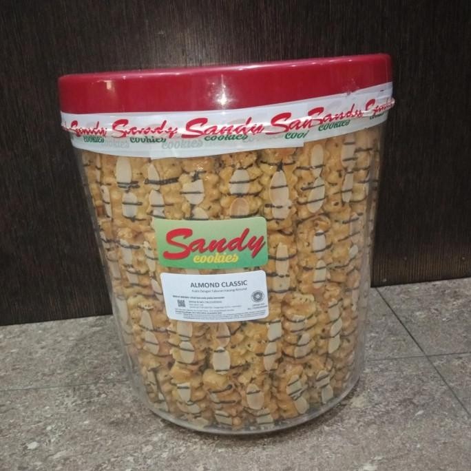 Best Seller Sandy Cookies Almond Classic Toples Besar