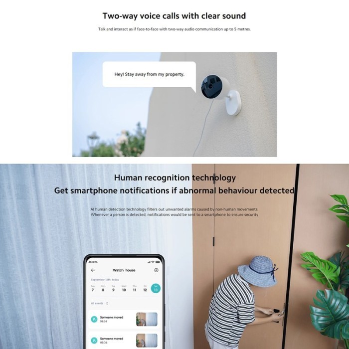 Xiaomi Mi Smart Ip Camera Aw200 Wifi Cctv Outdoor Ip65 1080P 120