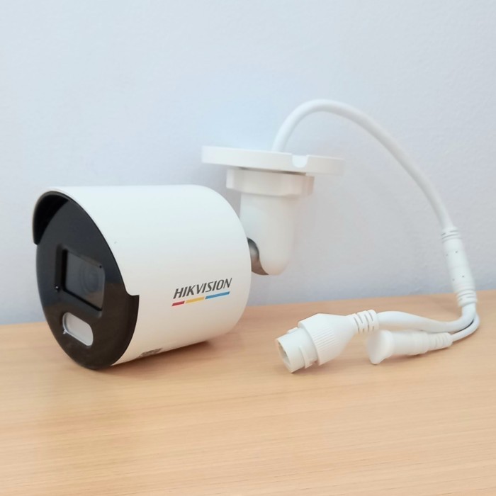 Ds-2Cd1047G0-L Hikvision Ip Camera Poe Cctv Outdoor 4Mp Colorvu Resmi