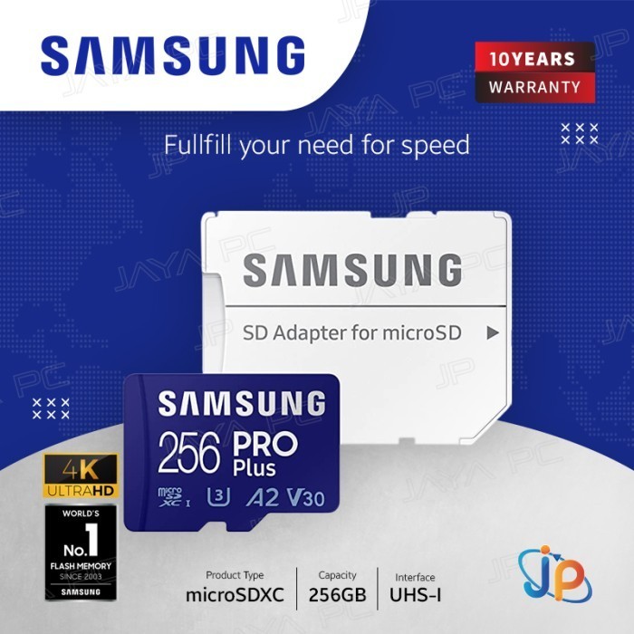 Samsung Pro Plus Microsdxc A2 256Gb - Micro Sd + Adapter