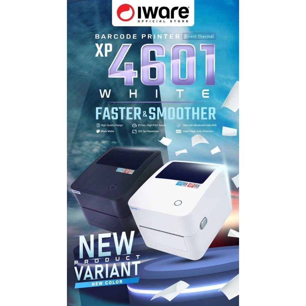 Printer Label Iware Thermal Xprinter Xp4601 Xp-D4601 Xp-4601 D4601B