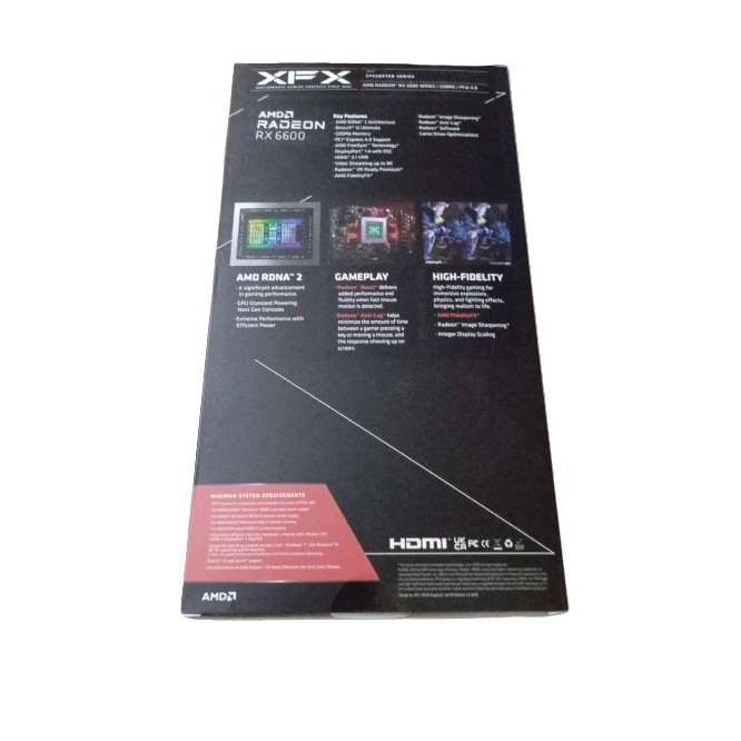 Xfx Radeon Rx 6600 Core 8Gb Ddr6 Speedster Swft210 - Rx-66Xl8Lfdg