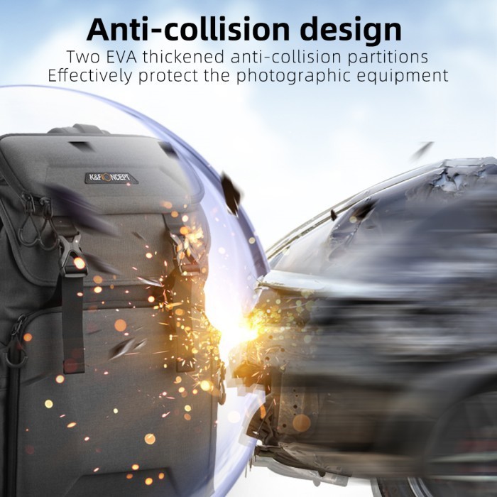 Knf Concept 25L Tas Multifunctional Backpack Waterproof Photography