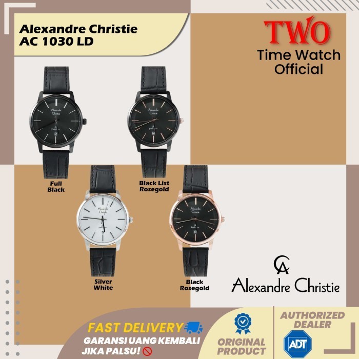Alexandre Christie Wanita Ac 1030 Ld Ac 1030 Ac1030Ld Leather Strap