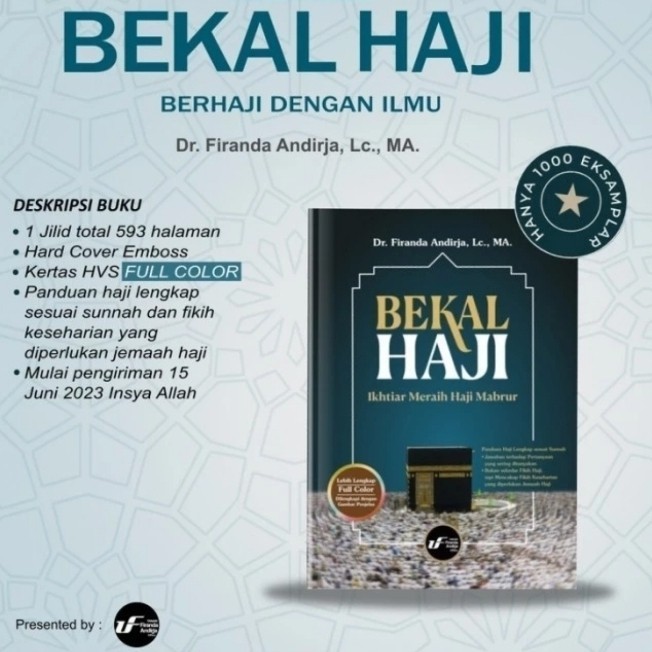 

[GARANSI HARGA TERMURAH!] BUKU BEKAL HAJI & UMRAH karya USTADZ FIRANDA