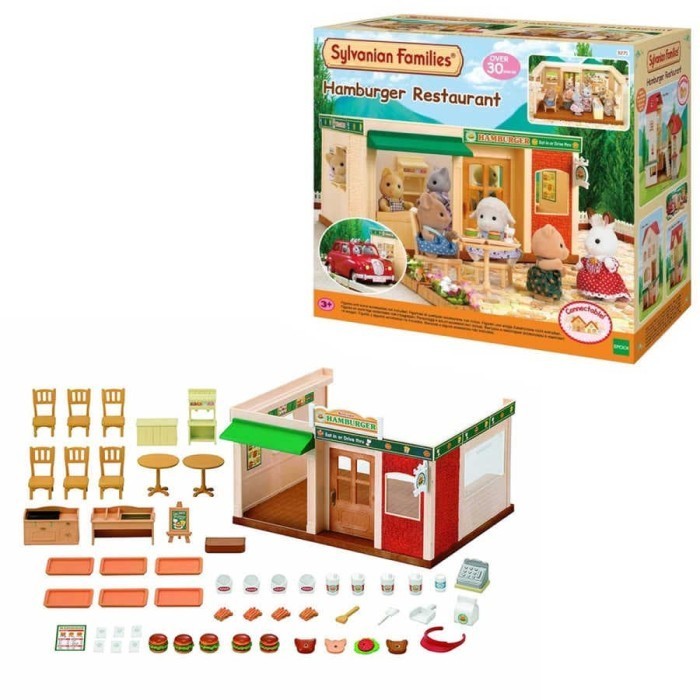 Mainan Koleksi Sylvanian Families Hamburger Restaurant
