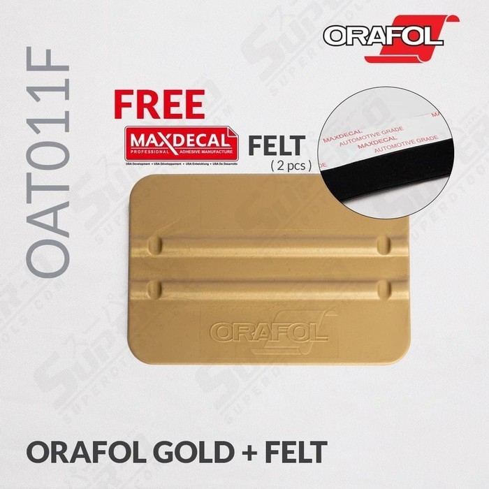 

Rakel Premium Orafol Gold Kape Squeegee Gesut Beludru Felt Alat Stiker