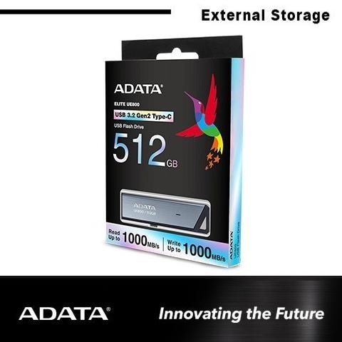 Ssd Adata Ue800 512Gb - Ssd Portable External Ssd Usb 3.2 Gen2 Type-C