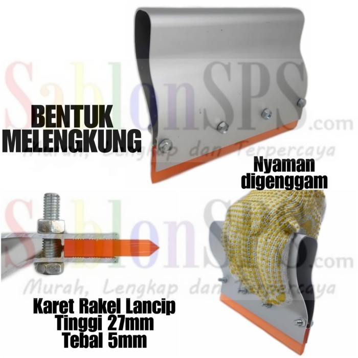 

Gagang Rakel Alumunium Model S Ergonomis 33Cm Set Rakel 27Mmx5Mm