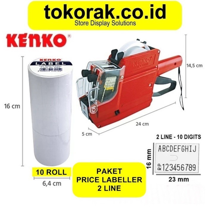 

PAKET MESIN LABELLER MX-6600A 2 LINE KENKO + ISI LABEL HARGA 10 PCS