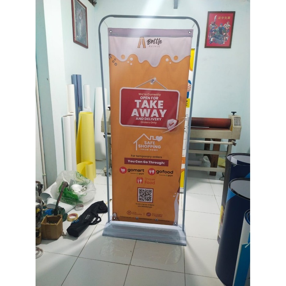 

TERBARU - DOOR FRAME STAND Besi 1 sisi uk 80x180 KW1