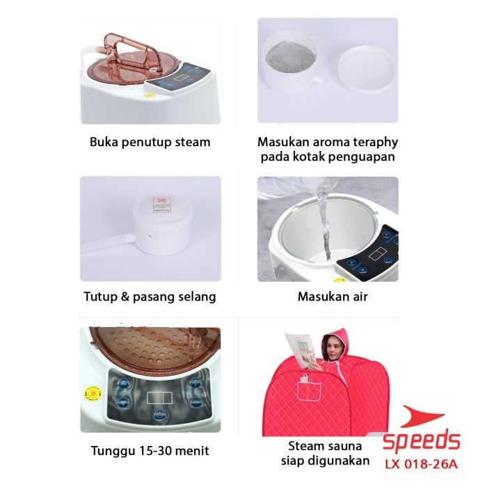 Portable Steam Sauna Speeds Sauna Portable Pelangsing Tubuh 018-26 Termurah Terlaris Promo