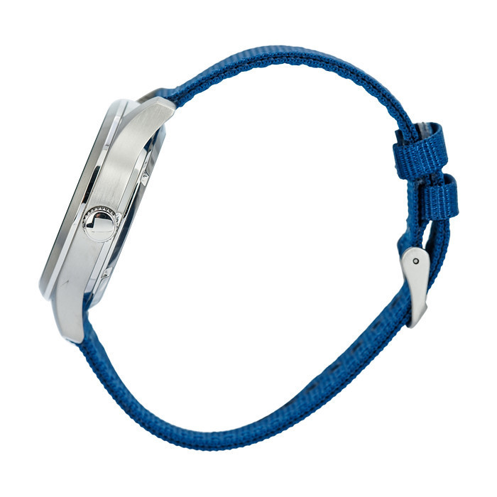 Jam Tangan Pria Alba Al4219X1 Automatic Blue Dial Blue Nylon Strap