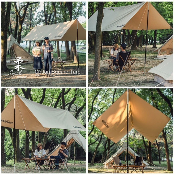 Tenda Canopy Naturehike Nh20Tm003 Supple Tent Tarp Cotton