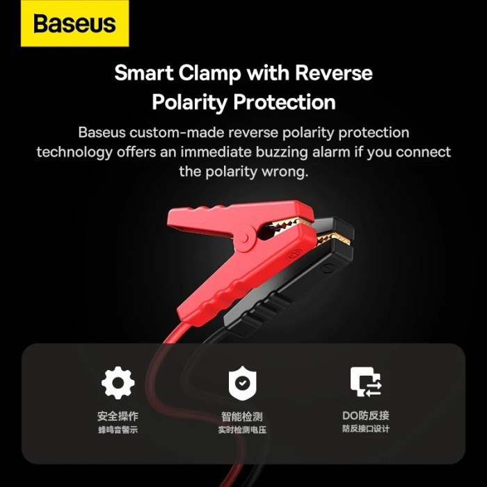 Baseus Car Jumper Starter Super Energy Powerbank 16000Mah 1600A Aki Termurah Terlaris Promo