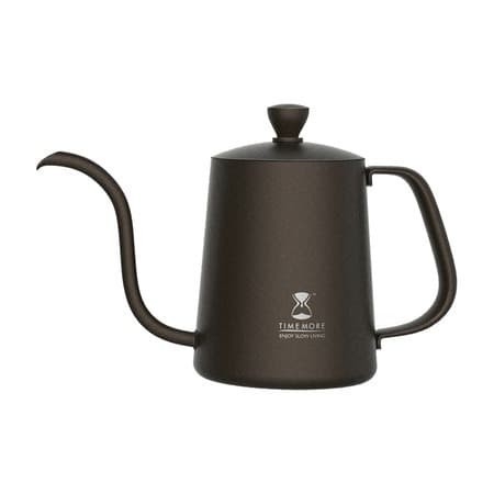 Timemore Fish Drip Kettle 900Ml Black Teflon Coated 90 Degree Pouring