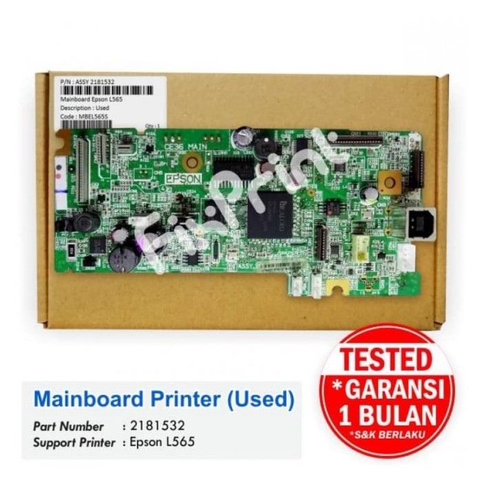 Mainboard Printer Epson L565 Board Motherboard Epson L565 Original