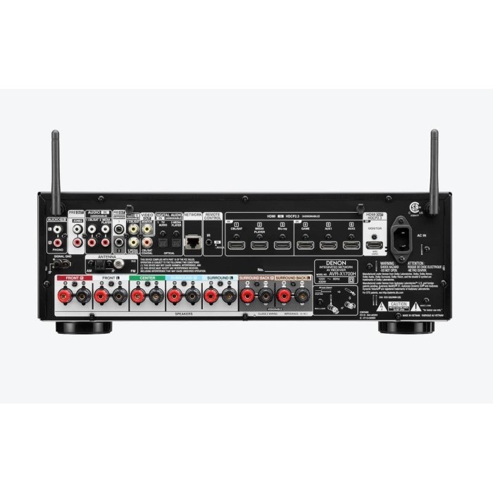 Denon Avrx1700 Avr-X1700H Avr X1700H 7.2 Ch. 8K Av Receiver Amplifier