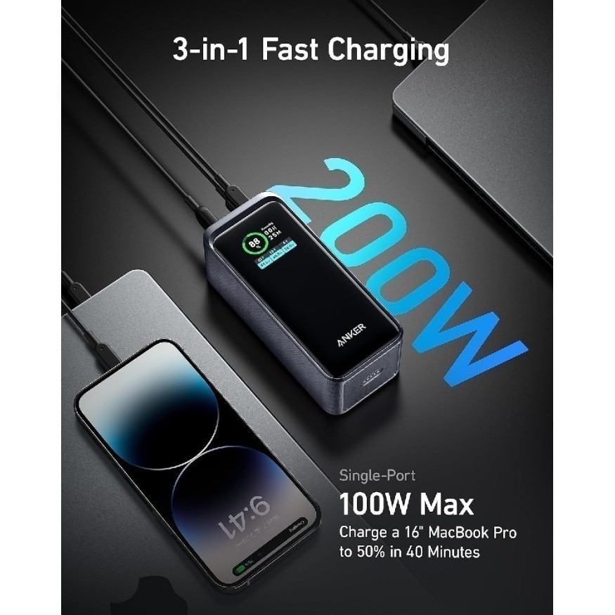 Anker A1336 - Anker Prime 20000Mah Power Bank (200W)