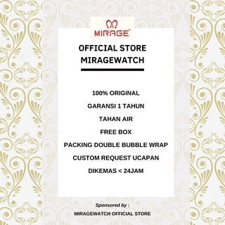 Mirage Jam Tangan Original Wanita Permata Silver 7442L