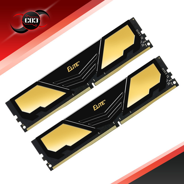 Team Elite Plus Black Ddr4 Pc21000 2666Mhz Dual Channel 16Gb (2X8Gb) Termurah Terlaris Promo