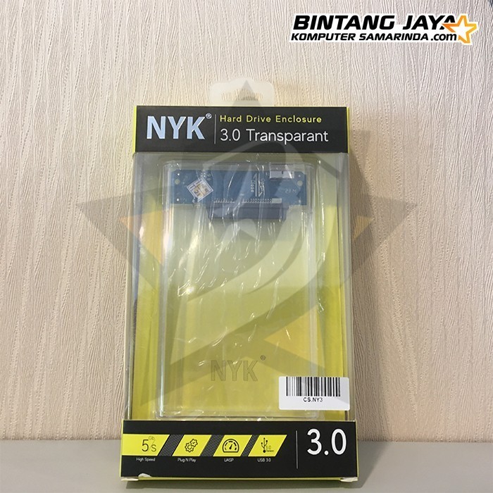 *$*$*$*$] Casing Enclosure Hardisk HDD External NYK USB 3.0 Transparan