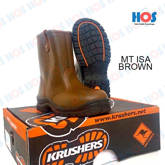 ```````] Sepatu Safety Coklat Krushers MT ISA 40 41 42 43 45