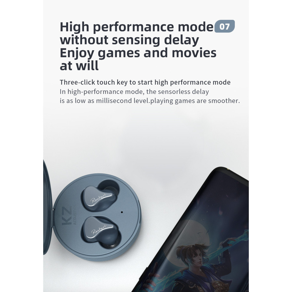 Kz Sks Tws Wireless Earphone Headset Earbuds Bluetooth Alt S1 S2 Z1