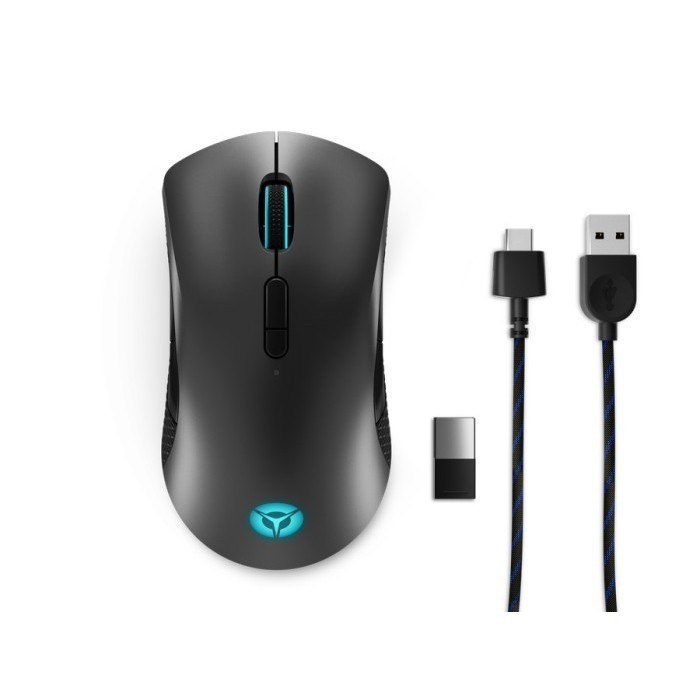 Lenovo Legion M600 RGB Wireless Gaming Mouse - Iron Grey Top Cover dan Black Body