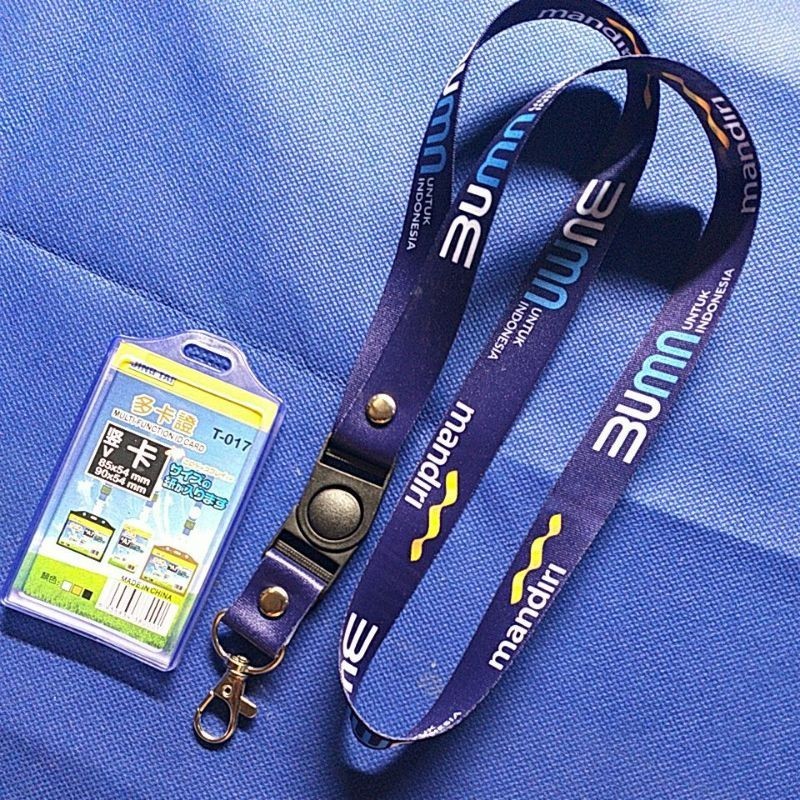 

LANYARD/TALI ID CARD BANK MANDIRI-READY STOCK