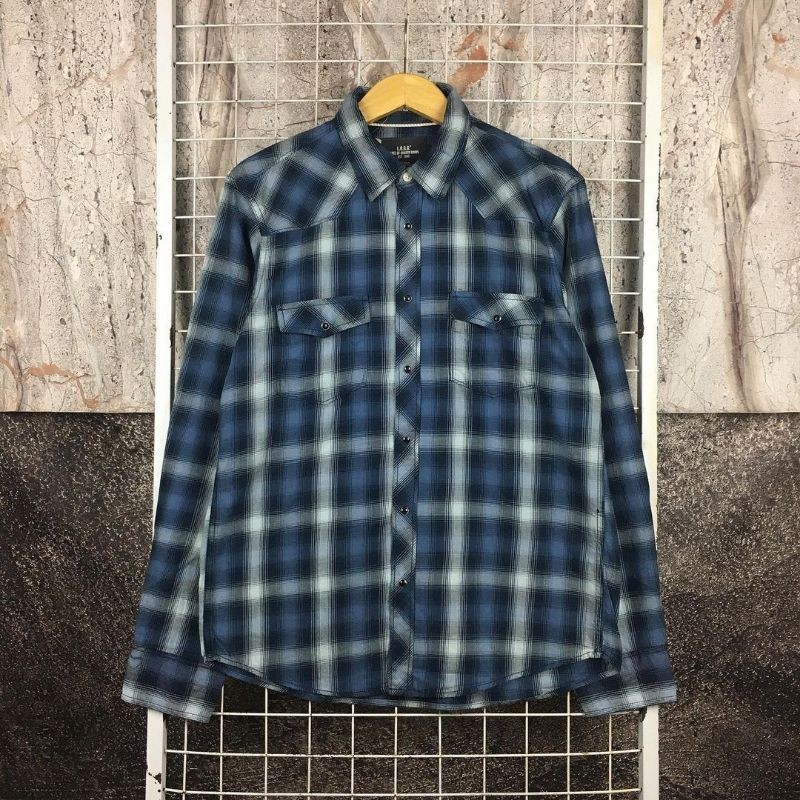 Kemeja Lengan Panjang Pria Flanel Original H&M . SDA 03893 Second Bekas Preloved