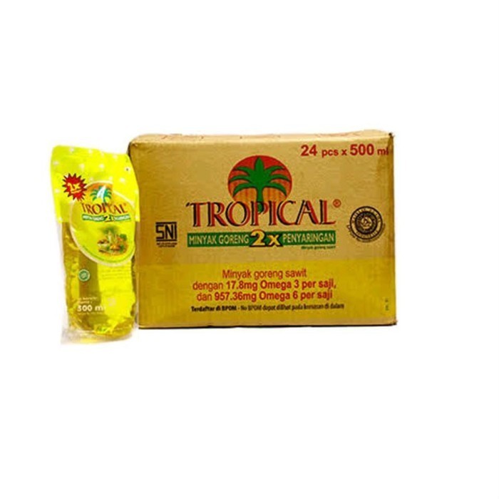 

minyak goreng tropical 500ml pouch refill