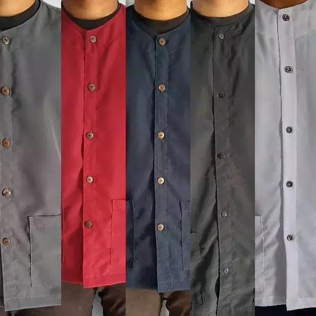 Baju Koko Pangsi Polos - Hitam