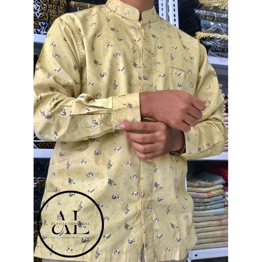 Baju Koko Dl/Baju Koko Dewasa Lengan Panjang Bahan Katun Korea