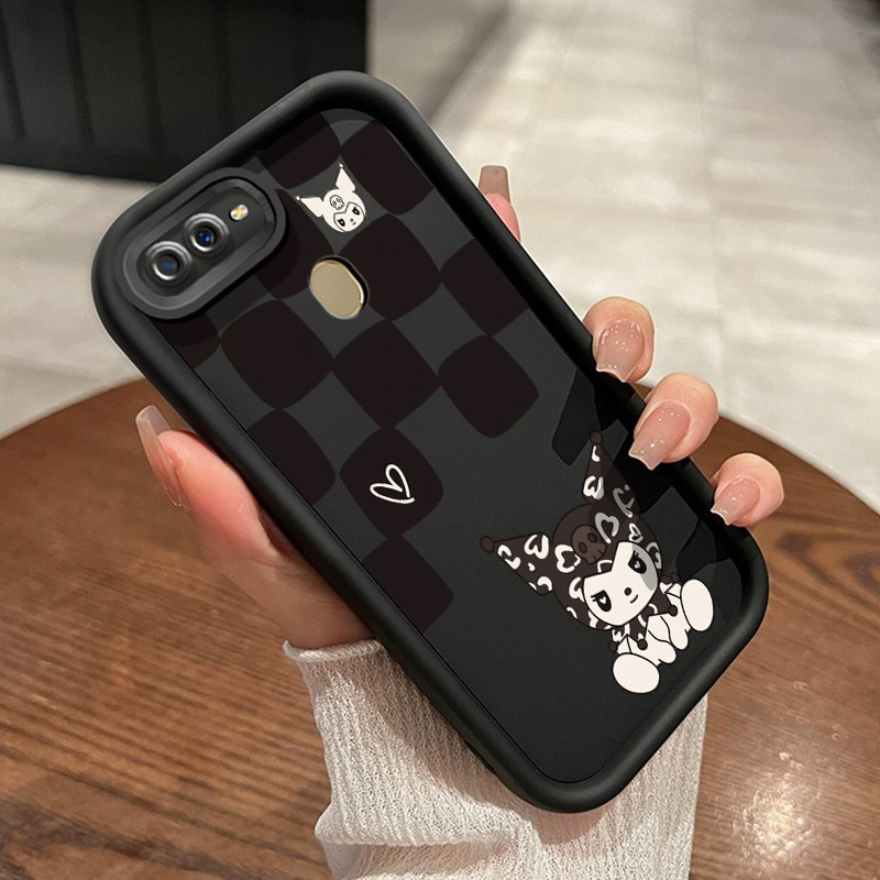 Casing Hp OPPO A7 OPPO A5s OPPO A12 OPPO A12S A11k Case pola Anak Kulomi hitam bergaya keren HP lens