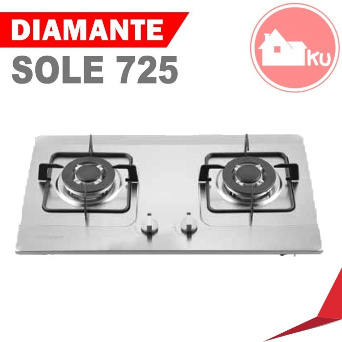 Kompor Tanam Gas Diamante Sole 725/Lg