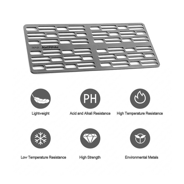 Grill Tray Naturehike Tkp01 Nh18K001-P Titanium Bbq Grill Plate
