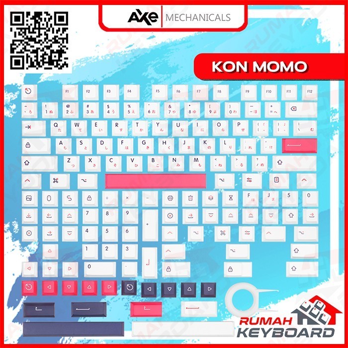 Keycap - Keycaps - Cherry - Kon Momo - Pbt - Dye Sub