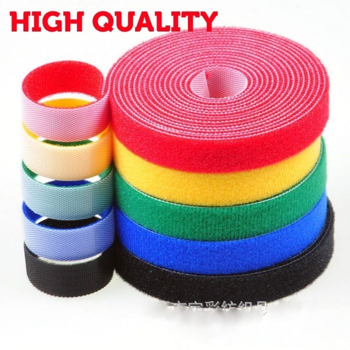 

VELCRO PENGIKAT KABEL 2CM X 5M FO/FIBER OPTIK HIGH QUALITY